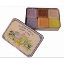  Assorted Fragrances- Guest Soaps  6 x 25g in Tin 